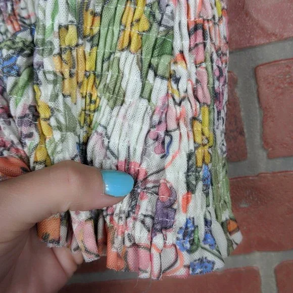 Anthropologie Floral Aurelia Smocked Top - Picture 11 of 12